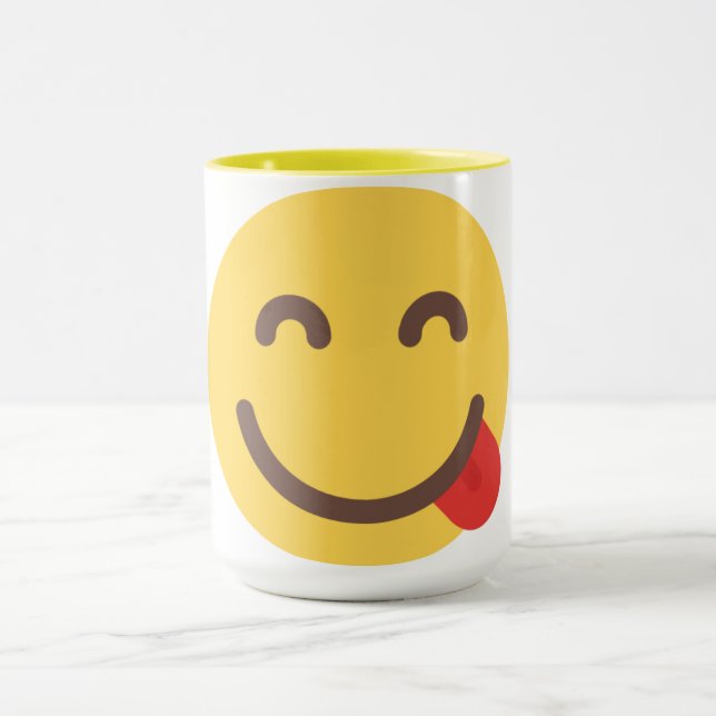 Caneca Emoji Rosto Feliz (Centro)
