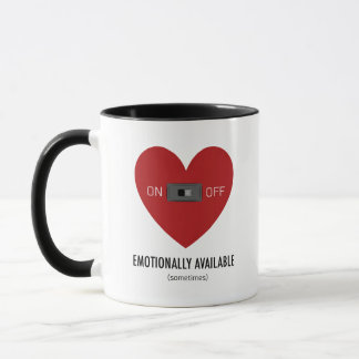 Caneca Emotionally available 
