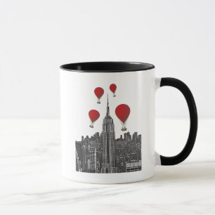 Caneca Empire State Building e Red Hot Air Balloons