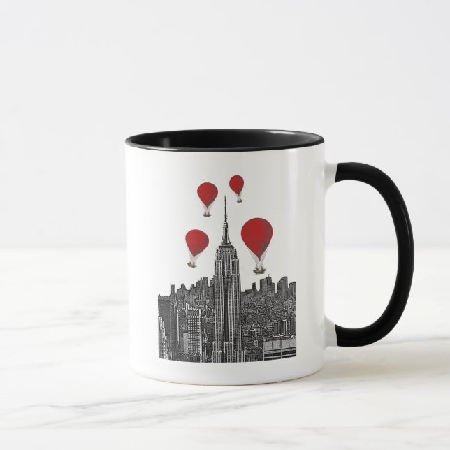 Caneca Empire State Building e Red Hot Air Balloons (Direita)