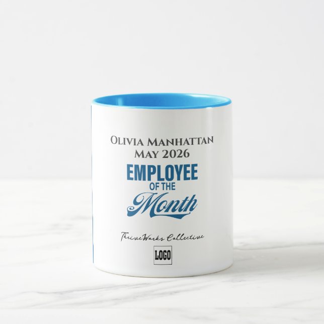 Caneca Employee of the Month Custom Business Recognition (Centro)
