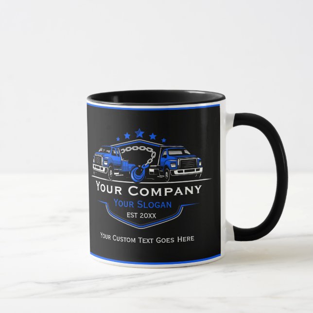 Caneca Empresa de Reboque Profissional, Serviço de Transp (Direita)