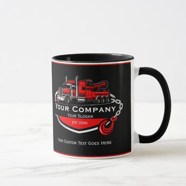 Caneca Empresa de Reboque Profissional, Serviço de Transp (Direita)