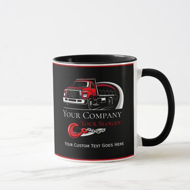 Caneca Empresa de Reboque Profissional, Serviço de Transp (Direita)