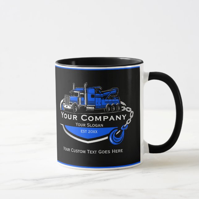 Caneca Empresa de Reboque Profissional, Serviço de Transp (Direita)