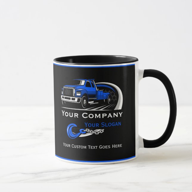 Caneca Empresa de Reboque Profissional, Serviço de Transp (Direita)
