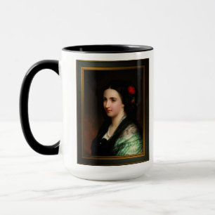 Caneca Empress Carlota do México por Hermann Winterhalter