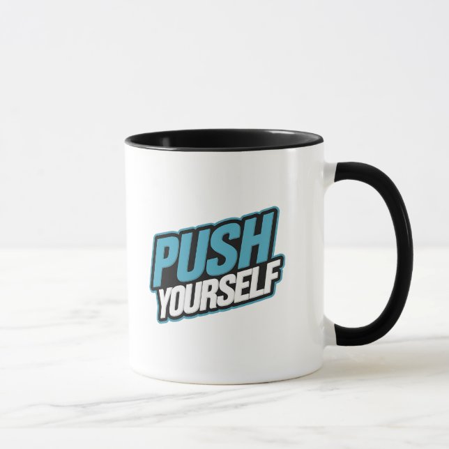 Caneca Empurre-se - Mug Motivacional (Direita)