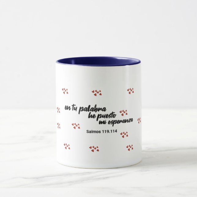Caneca En tu palabra he puesto mi esperanza. (Centro)