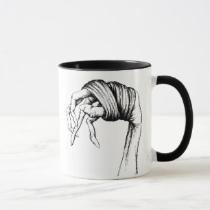 Caneca encadernada das mãos
