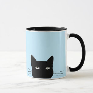 CANECA ENCAIXE DE CAFÉ DE GATO PRETO