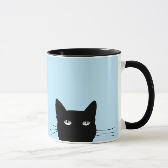 CANECA ENCAIXE DE CAFÉ DE GATO PRETO (Direita)