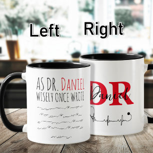 Caneca Encantado Personalizado Doutor Engraçado Médico En