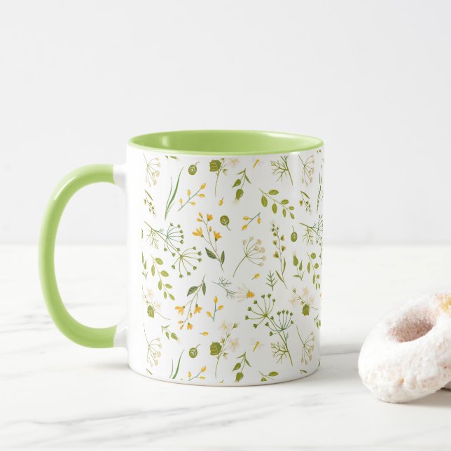 Caneca Encantando Meadow Greenery Mug (Com Donut)
