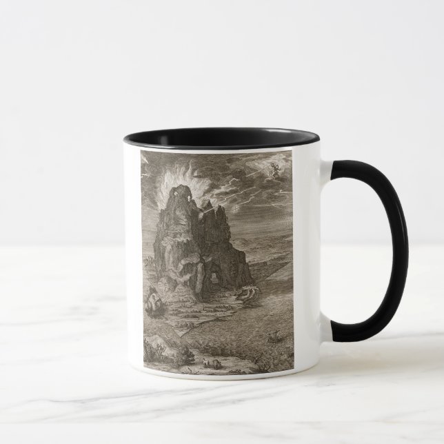 Caneca Enceladus enterrou debaixo de Monte Etna, 1731 (Direita)