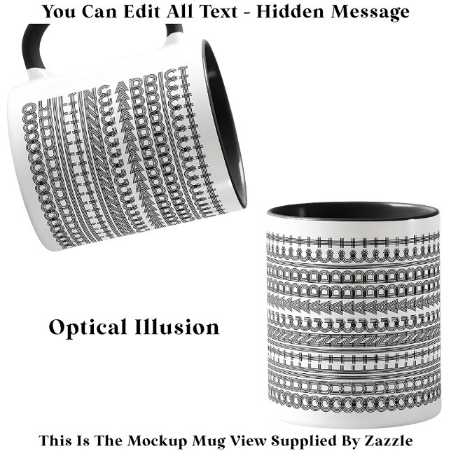 Caneca Encerrando Mensagem Oculta do Viciado Novidade Eng (Criador carregado)