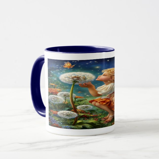 Caneca Enchanted Fairy Glowing Dandelion Coffee Mug (Frente Esquerda)