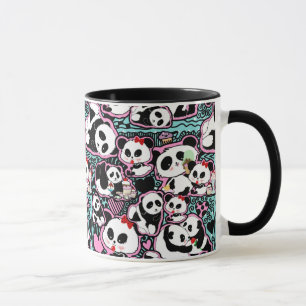 Caneca Encontra O Panda! Panda Doodles