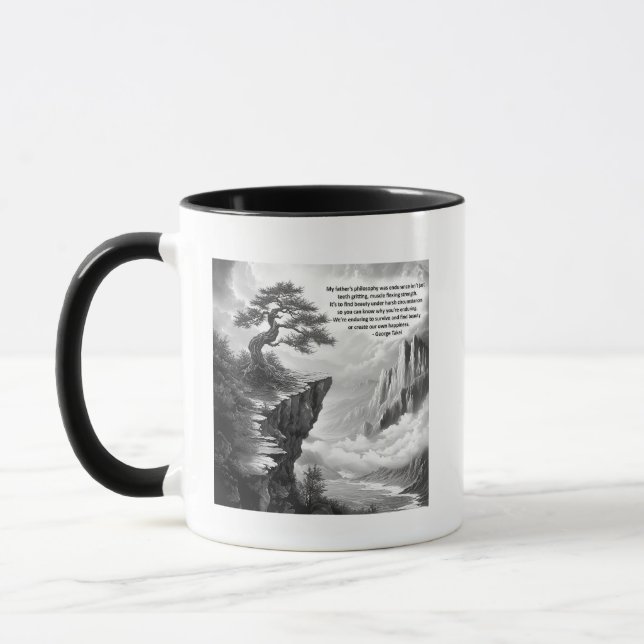 Caneca Encontrar beleza na perseverança Mug (Esquerda)