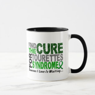 Caneca Encontre a síndrome do Tourette da cura