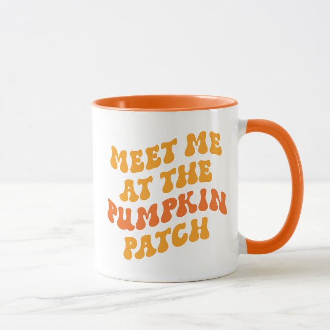 Caneca Encontre-Me No Pumpkin Patch (Direita)