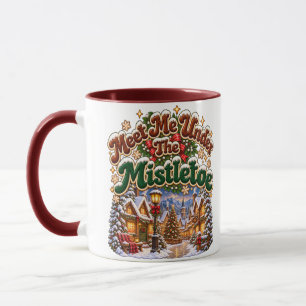 Caneca Encontre-me sob o Visco Cabana de Inverno Aconcheg