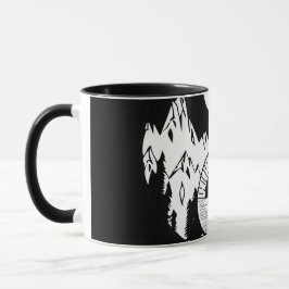 Caneca Encontre o saldo Zen Yin Yang Black White