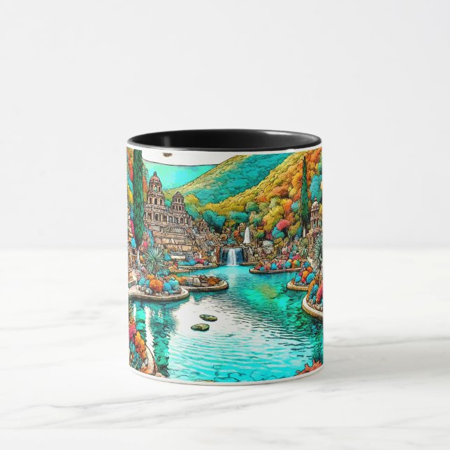 Caneca Encontre sua festa no México (Centro)