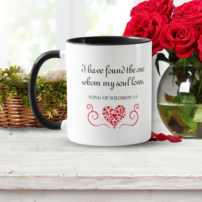 Caneca Encontrei O | Minha Alma Adora Presente Verso Bíbl (Found The One | My Soul Loves Bible Verse Gift Mug)