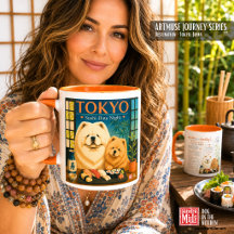 ENCONTRO DE SUSHI EM TOKYO À NOITE Art Muse -Cho