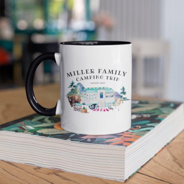 Caneca Encontro Familiar Acampamento Viagem Personalizado (Criador carregado)