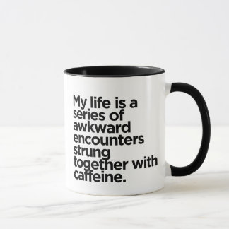 Caneca Encontros Engraçados e Cafeína - Engraçado Relacio