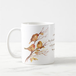 Caneca Encorajando Escritura Mateus 6:26, Pássaros