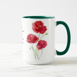 Caneca Encorajar Escritura Promessa Isaiah Poppy Garden