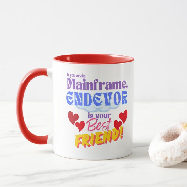 Caneca Endevor na Programação de Mainframe (Com Donut)