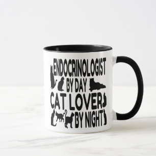 Caneca Endocrinologista do Gato Lover