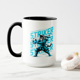 Caneca Energetic Soccer Cat Coffee Mug