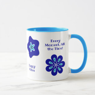 Caneca Energia positiva para o Mau azul Inspiracional