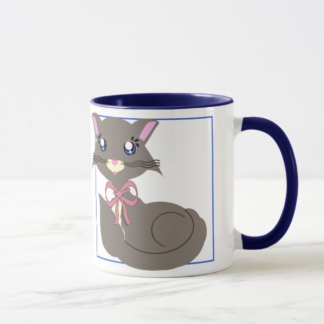 Caneca enevoada do gatinho de Toon (Direita)