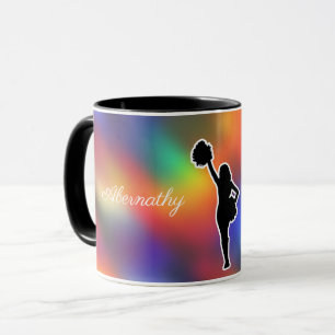 Caneca Ênfase de esportes de cheerleader personaliza com