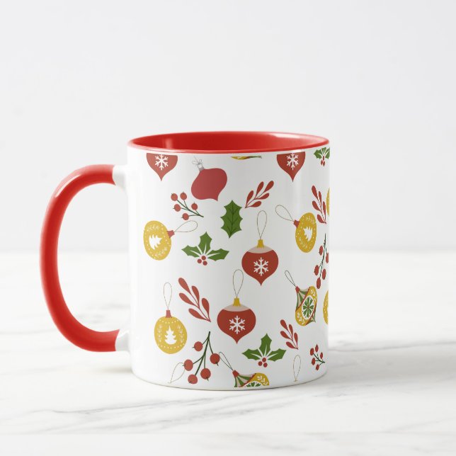 Caneca Enfeites de natal (Esquerda)