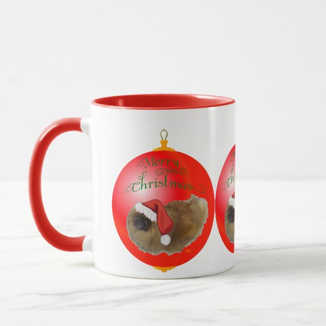 Caneca Enfeites de natal de Pekingese (Esquerda)