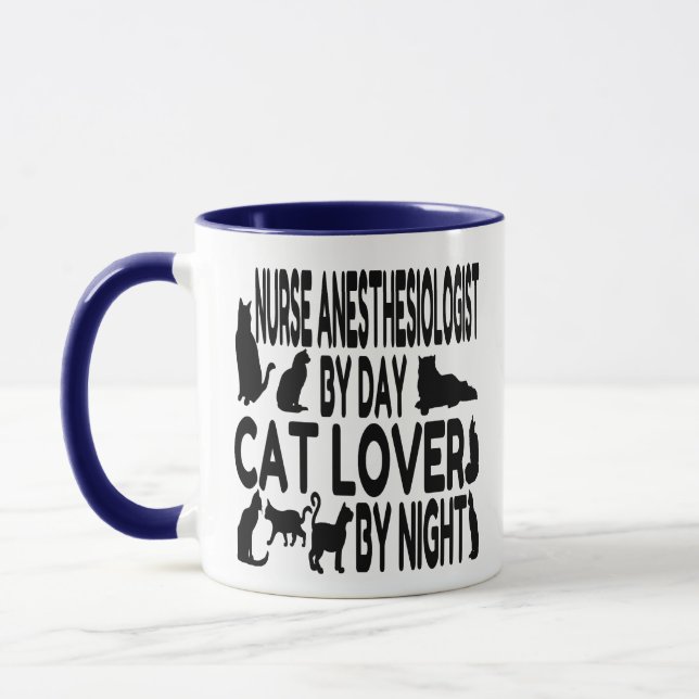 Caneca Enfermeira Anestesiologista Cat Lover (Esquerda)
