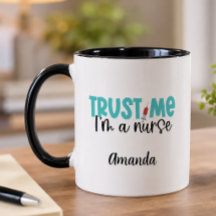Enfermeira Divertida Personalizada Confie Em Mim