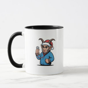 Caneca Enfermeira do Krampus de Natal Scrubs