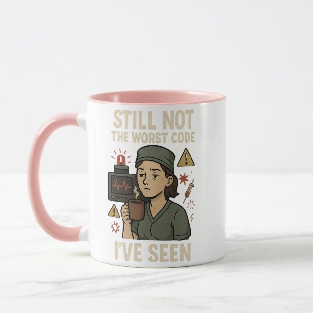 Caneca Enfermeira Enfermeira Enfermeira Azul - Enfermeira (Esquerda)