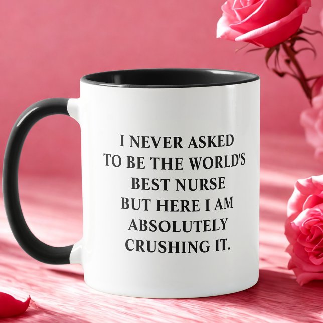 Caneca Enfermeira Engraçada Que Nunca Pedi Para Ser A Mel (Criador carregado)