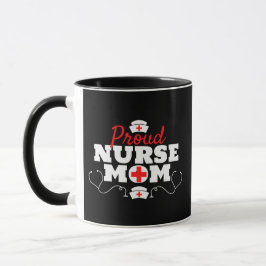 Caneca Enfermeira Orgulhosa Mãe