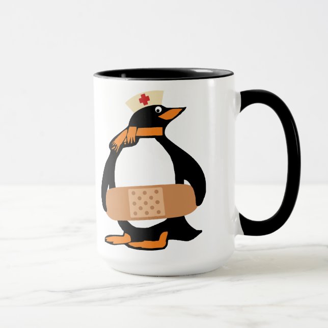 Caneca Enfermeira Penguin (com (Direita)