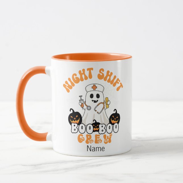 Caneca Enfermeira Personalizada do Halloween - BOO BOO Cr (Esquerda)